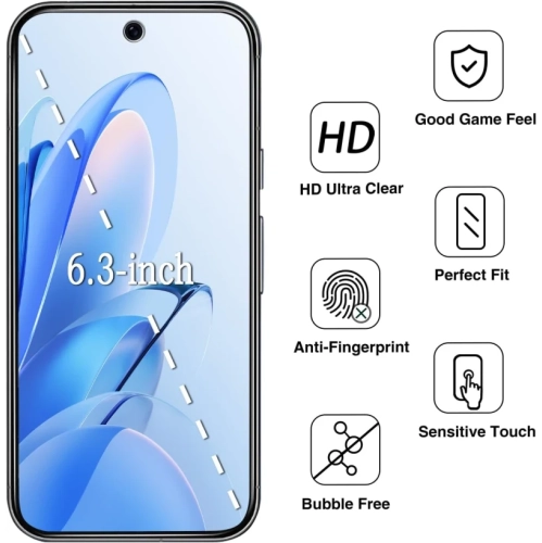(Paquet de 2) Protecteur d'écran de confidentialité pour Pixel 10 Pro de Google – Verre trempé espion, déverrouillage des empreintes digitales,