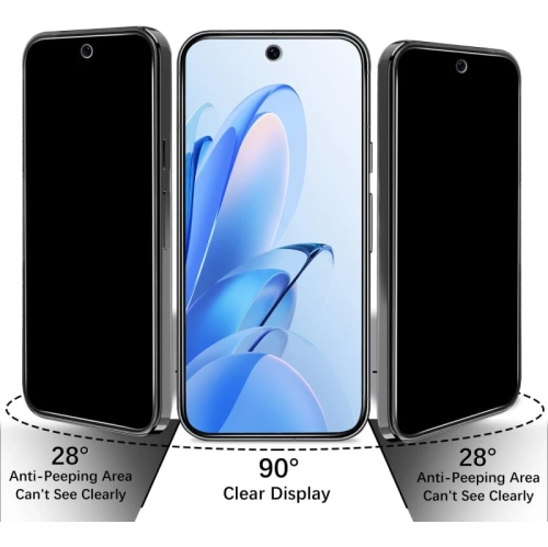 (Paquet de 2) Protecteur d'écran de confidentialité pour Pixel 10 Pro de Google – Verre trempé espion, déverrouillage des empreintes digitales,