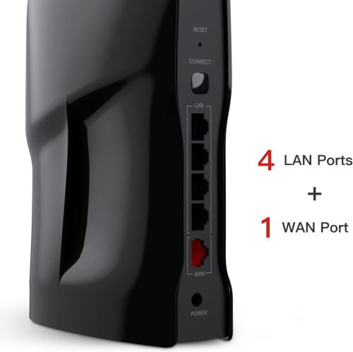 Mercku M6a Plus Mesh Wi-Fi 6 Router for Wireless Internet 1 Pack Covers up to 3,000 sq.ft. Mesh Wi-Fi System, Dual-Band Gigabit Router, App Control,