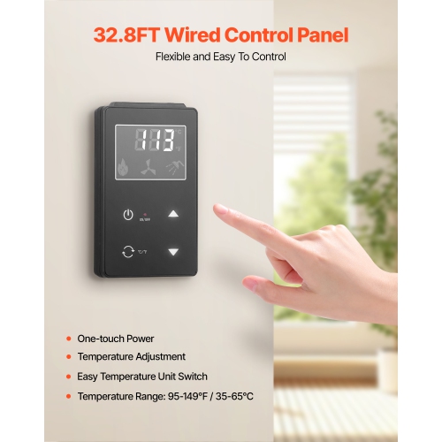 VEVOR 8Gal Propane Tankless Water Heater,Outdoor 191000 BTU Instant Hot Water Heater,Smart Temperature Control & 3/4 inch NPT Interface& Multiple