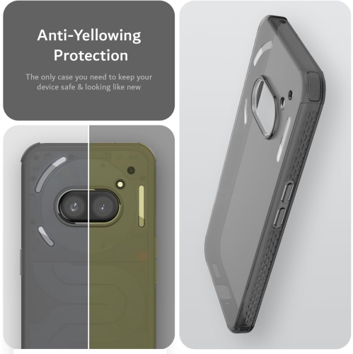 Étui antichoc SKN for Nothing de TUDIA pour téléphone 2a/2a Plus - Noir givré