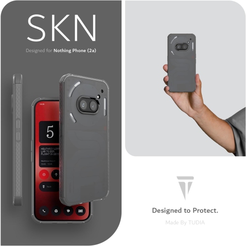 Étui antichoc SKN for Nothing de TUDIA pour téléphone 2a/2a Plus - Noir givré