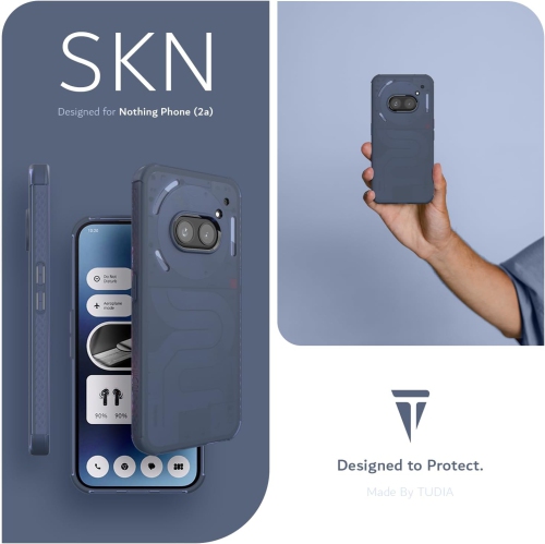 Étui antichoc SKN for Nothing de TUDIA pour téléphone 2a/2a Plus - Bleu givré