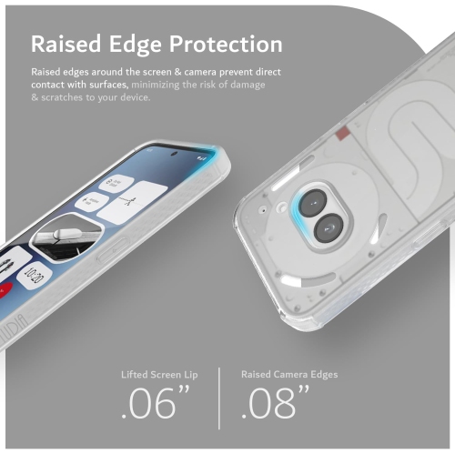 TUDIA SKN for Nothing Phone 2a/ 2a Plus Case Shockproof - Frosted Clear