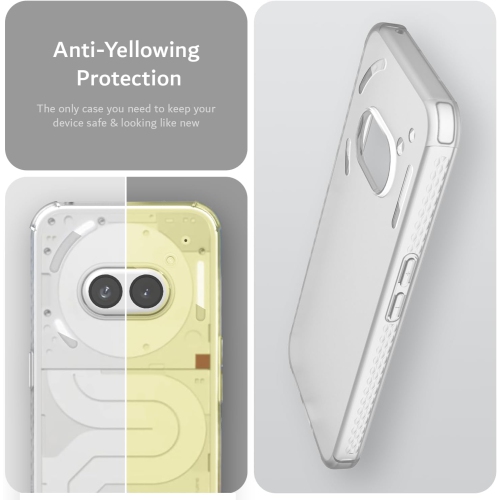TUDIA SKN for Nothing Phone 2a/ 2a Plus Case Shockproof - Frosted Clear