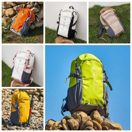 Nylon Sport Hiking Camping Backpack Large Capacity Scratch Prevention Outdoor Rucksack Waterproof Polyester Mountaineering Daily Travel Outdoor