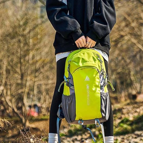 Nylon Sport Hiking Camping Backpack Large Capacity Scratch Prevention Outdoor Rucksack Waterproof Polyester Mountaineering Daily Travel Outdoor