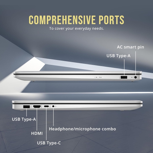 HP 17.3" HD+ Laptop, Intel Core i3-N305, 1.16TB Storage(1TB SSD+160GB Docking Station Set), 32GB RAM, Intel UHD Graphics, Numeric Keypad, Wi-Fi 6,