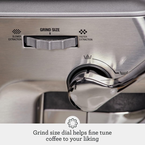 The Barista Express® Impress Brushed Stainless Steel