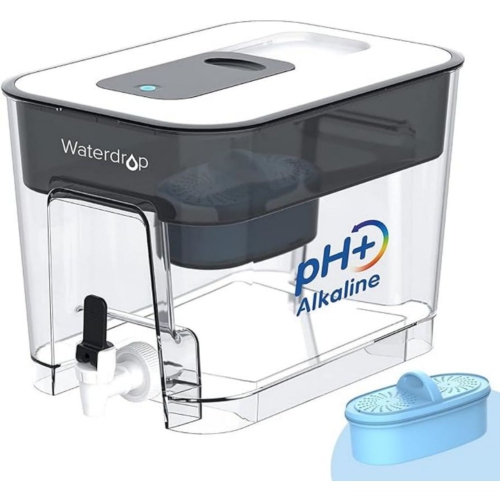 Waterdrop – Grand distributeur de filtre à eau longue durée de 200 gallons WD-WFD-22&nbsp;L, 40&nbsp;tasses, 1 filtre, cadeau santé pour la maison et
