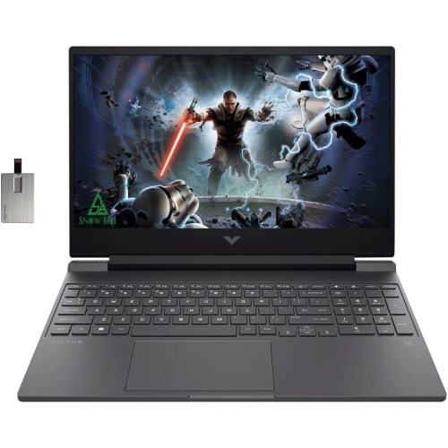 Refurbished - HP Victus 15.6" 144Hz Gaming Laptop, Intel i5-12450H, 1TB PCIe SSD, 32GB RAM, NVIDIA GeForce GTX 1650, Backlit Keyboard, Win 11, Black,
