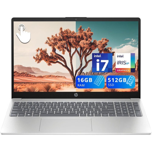 HP  - 15.6" Fhd Touchscreen Laptop, Intel I7-1355U, 512GB PCie SSD, 16GB Ddr4 Ram, ‎intel Iris Xe Graphics, Full-Size Keyboard, Wi-Fi 6, Win 11