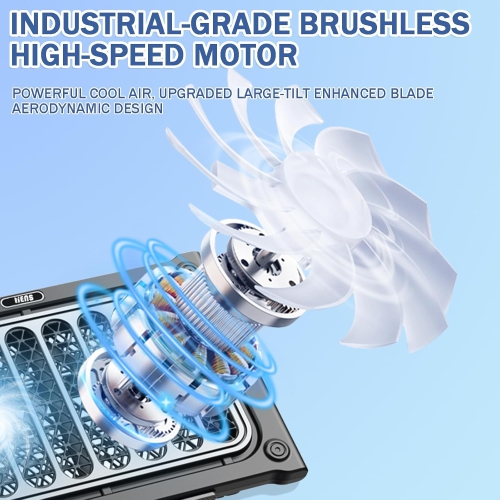 Laptop Cooler Stand Laptop Fan Cooling Pad for 12-15.6 Inch Laptops, 2 Silent Fans, 7 Angle Adjustable Laptop Cooling Stand