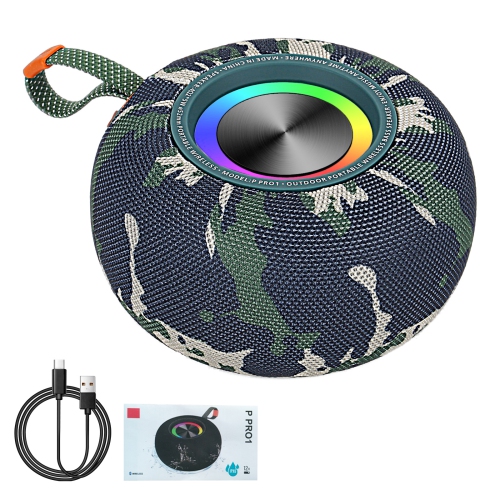 THE WAY  Hot Selling P Pro1 Round Bluetooth Speaker, Outdoor Portable Mini Speaker, Home Diy Portable Subwoofer, Bluetooth Connection, Built-In
