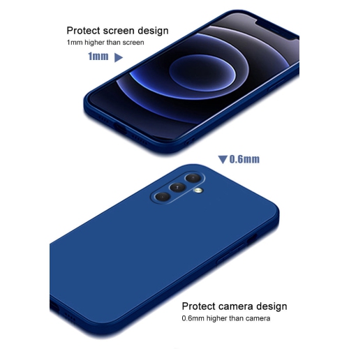 Convient pour Samsung A36 5G étui pour téléphone mobile Liquid right Edge Samsung Solid Color Soft Shell anti-chute Samsung étui TPU silicone pour