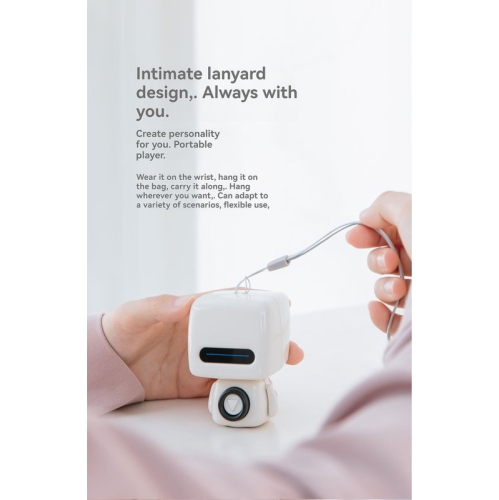 Mini Portable Bluetooth Speaker - Long Battery Life, High Volume, Bluetooth 5.0, Hands-Free Calling, Wireless Selfie Remote Control, Stylish Lanyard
