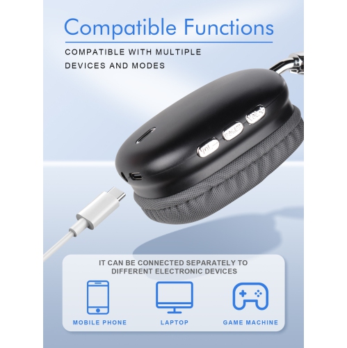 Bluetooth Headset with Full Compatibility, Ultra-Long Battery Life, Low Latency, HD Calling, Wireless Earphones, Audio and Video Synchronization -