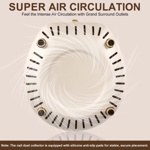 100 W nail duster, 5000 rpm nail art vacuum cleaner, professional home duster for nail studios with filter