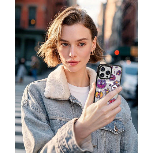 ORNARTO for iPhone 16 Pro Max Case 6.9" with Camera Control, Compatible with MagSafe,Clear Protective Cover with Glossy Pattern|Shockproof Designer