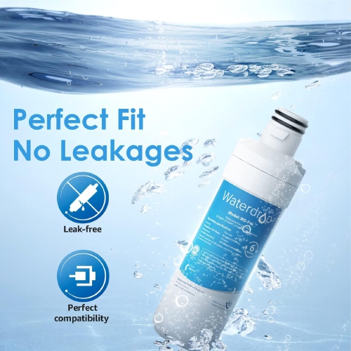Waterdrop LT1000PC ADQ747935 Refrigerator Water Filter and Air Filter, Replacement for LG® LT1000P®, LMXS28626S, LFXS26973S, LFXS26596S, LFXS28596S,