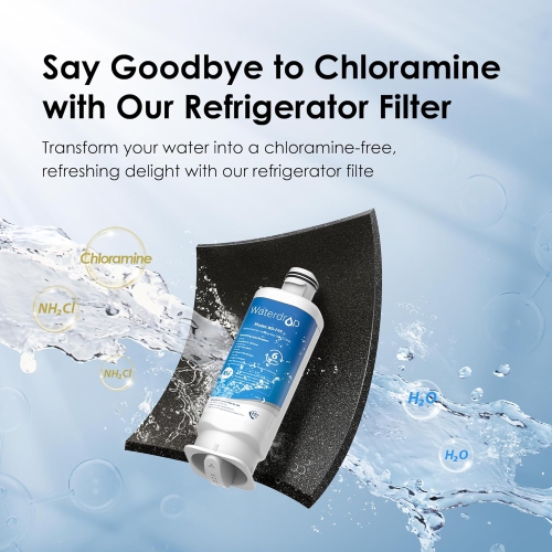 Waterdrop DA97-17376B Replacement for Samsung HAF-Qin/EXP, DA97-08006C, RF28R7201SR, RF28R7351SG, WD-F45, Refrigerator Water Filter