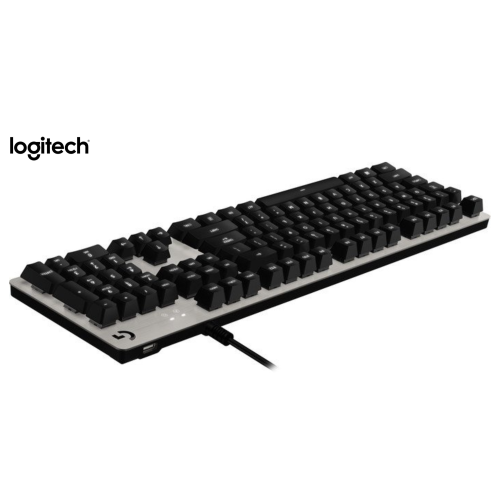 Remis à neuf - Clavier de jeu mécanique G413 de Logitech, commutateurs Romer-G - Avec fil - Argenté (920-008348)