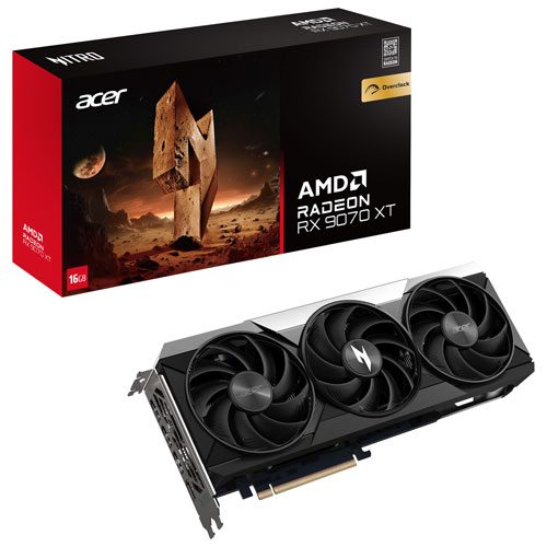 Acer Nitro Radeon RX 9070 XT OC 16GB GDDR6 Video Card