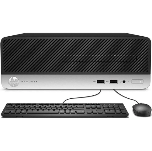 Remis à neuf - Ordinateur de bureau haute performance ProDesk 400 G4 SFF de HP, noir/argenté (Core i3 7ᵉ Gen to 3,90&nbsp;GHz Intel/RAM DDR4