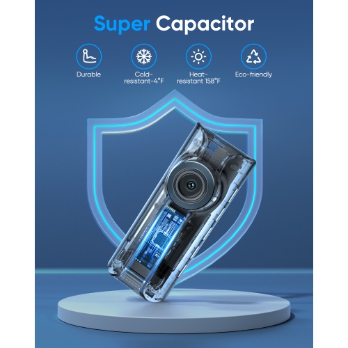 AZDOME M550 Pro 5G WiFi 3 Channel Dash Cam Built-in GPS, with 64GB Card, 2.5K+1080P+1080P , IR Night Vision