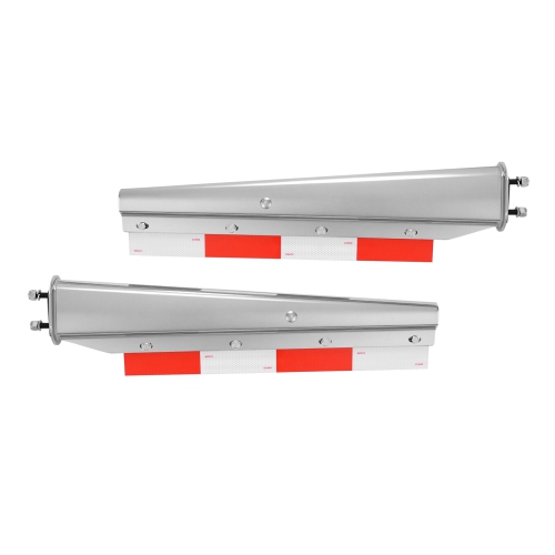 VEVOR 1 Pair Chrome Straight Spring Loaded Mud Flap Hangers, 2-1/2" Bolt Spacing Mudflap Hangers, Heavy Duty Semi Truck Mud Flap Hanger Set with