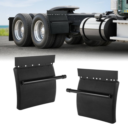 VEVOR  24" X 24" Quarter Fenders for Semi Trucks, Semi Truck Fenders w Tube Bracket And Mounting Hardware, 1 Pair Right & Left Quarter Fender Set