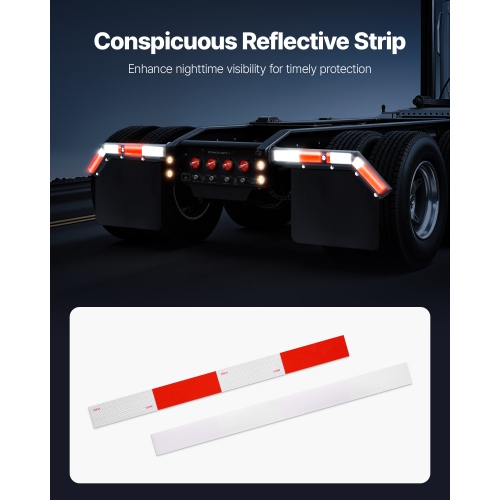 VEVOR 1 Pair Angled Spring Loaded Mud Flap Hangers, 1-1/8" Bolt Spacing Mudflap Hangers for Semi Trucks, Heavy Duty Semi Truck Mud Flap Hanger Set