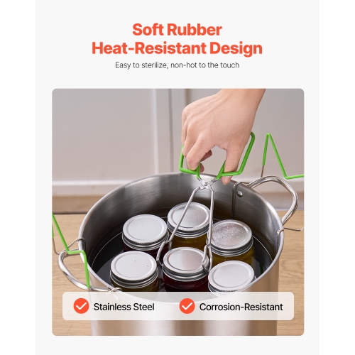 VEVOR 9 Pieces Canning Supplies Starter Kit, Stainless Steel Water Bath Canning Kit for Beginners, Canning Tools Set: Ladle, Measuring Spoon & Cup,