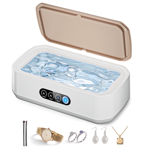 BISBISOUS  Ultrasonic Jewelry Cleaner, 50Khz for Jewelry, Rings, Eyeglasses, Watch Strap, 3 Cleaning Modes With Digital Timer