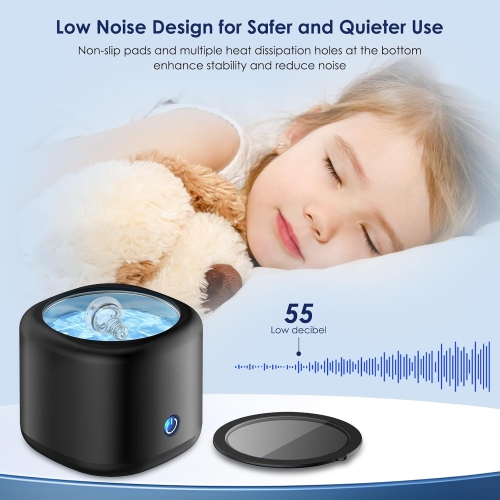 Ultrasonic Cleaner for Dentures, Invisalign, Mouth Guard, Aligner, Whitening Trays, 43kHz 180ML Portable