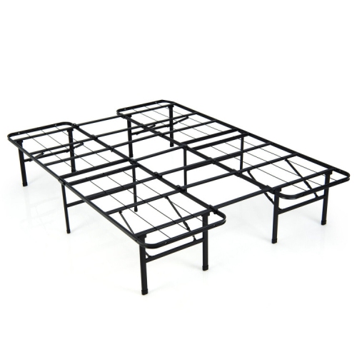 Metal Folding Platform Bed Frame for Indoor Use by Kids and Adults