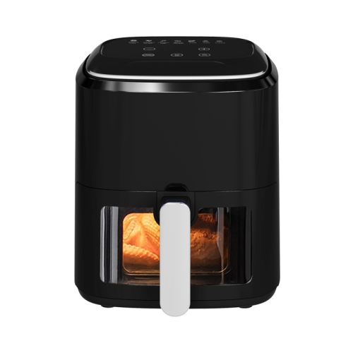 Air fryer without oil smoke household large capacity electronic intelligent visual no flip air fryer oil-free air fryer oven - black