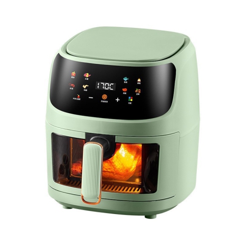 Air Fryer Household Multifunctional Visual Stainless Steel Fryer Automatic Electric Oven Large Capacity Smart Baking - Model C 8L