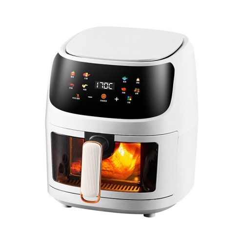 Air Fryer Household Multifunctional Visual Stainless Steel Fryer Automatic Electric Oven Large Capacity Smart Baking - Model C 8L