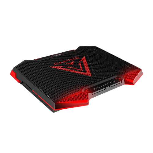 Laptop cooling base, gaming laptop cooling pad, no dead angle cooling, laptop stand, multi-position adjustment, with 5 fans Red
