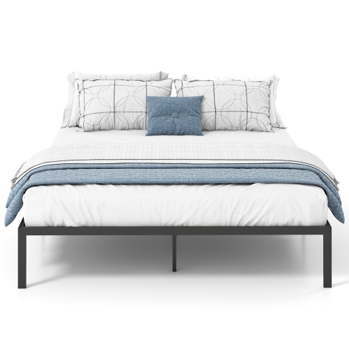 Cadre de lit en métal avec lattes robustes pour une base de matelas solide