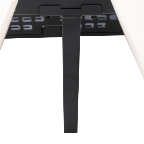 Upholstered LED Bed Frame with Lighted Headboard and 4 Storage Drawers