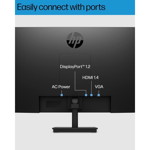 HP 27" FHD Monitor | IPS | Built-in Audio-VESA Compatible (M27ha) - Black by HP - Refurbished condition - Image 2