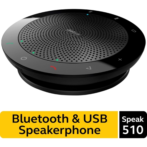 Open Box - Jabra Speak 510 Wireless Bluetooth Speaker for Softphone and Mobile Phone, 100-43100000-20