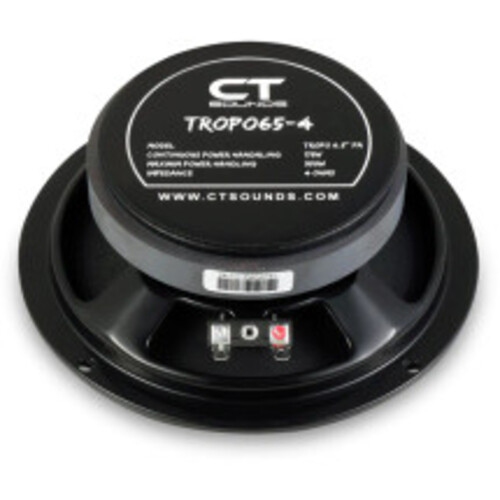 CT Sounds TROPO65-4 6.5" 175W RMS Shallow Midrange Speaker - 4 Ohm