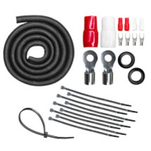 Trousse de câblage pour amplificateur CCA 2500 W AMPKIT-0GA-PRO de calibre 0 de CT Sounds