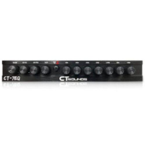 CT Sounds CT-7EQ 7 Band 1/2 Din Parametric Car Audio Equalizer with AUX Input