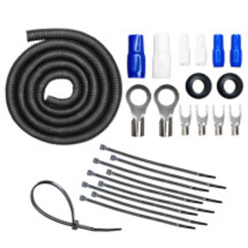 Trousse de câblage pour amplificateur OFC 1000 W AMPKIT-8GA-ELITE calibre 8 de CT Sounds