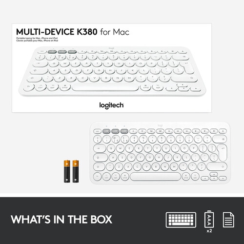 Logitech Multi-Device Bluetooth Keyboard for Mac - Off White