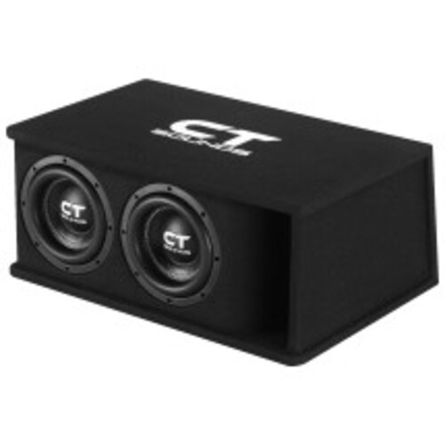 CT Sounds TROPO-2X10D4 Dual 10” 1300W RMS Loaded Tropo Series Ported Car Subwoofer Box